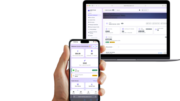 CEPAT dashboard shown on desktop and mobile devices